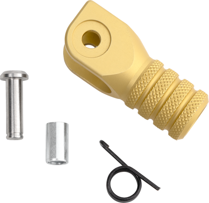 MOOSE OFFROAD Knurled Shift Lever Tip for Hammerhead CNC Levers - Gold (Part #81-0000-02-50)