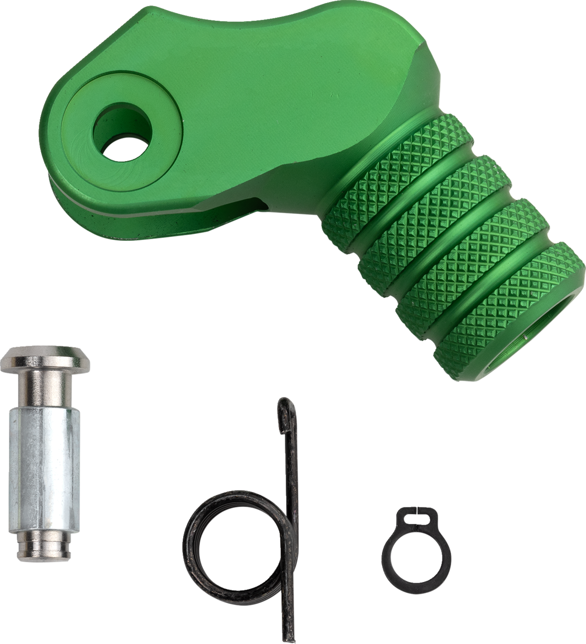 MOOSE OFFROAD Knurled Shift Lever Tip - 20 mm - Green (Part Number 81-0000-10-30)