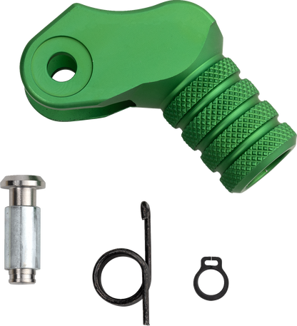 MOOSE OFFROAD Knurled Shift Lever Tip - 20 mm - Green (Part Number 81-0000-10-30)