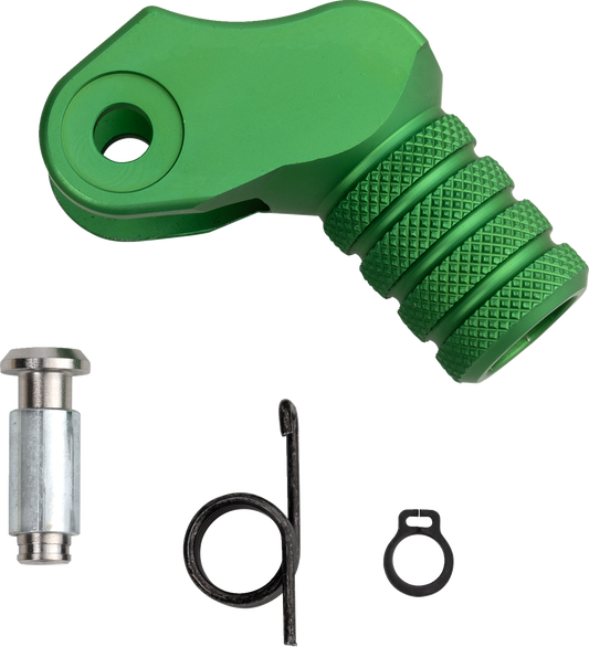 MOOSE OFFROAD Knurled Shift Lever Tip - 20 mm - Green (Part Number 81-0000-10-30)