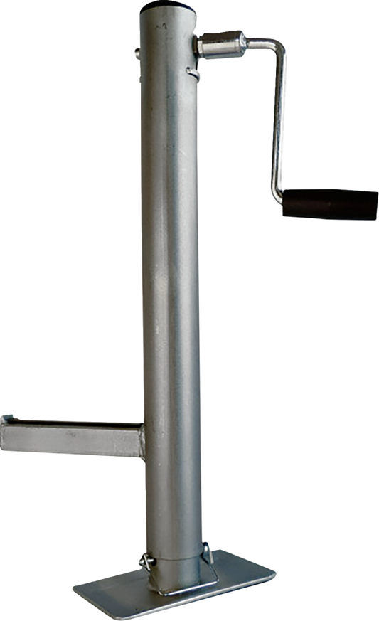 MOOSE OFFROAD U-5100 Jack with Crank Handle — Extended Height, 2,000 lb Capacity, Weatherproof Galvanized Finish