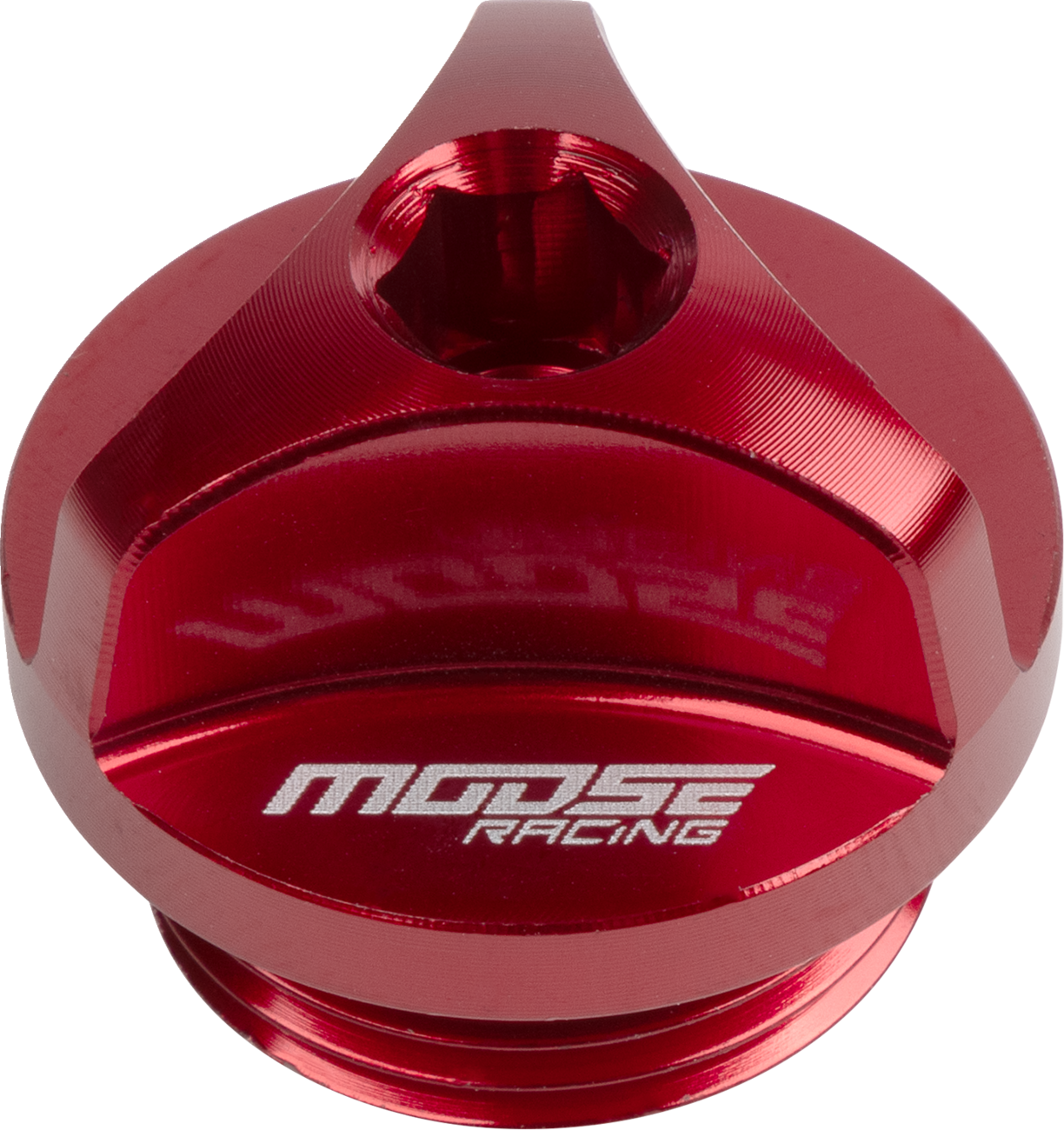 MOOSE OFFROAD Beta T14-5311R Red Oil Filter Plug - Durable Aluminum Cover