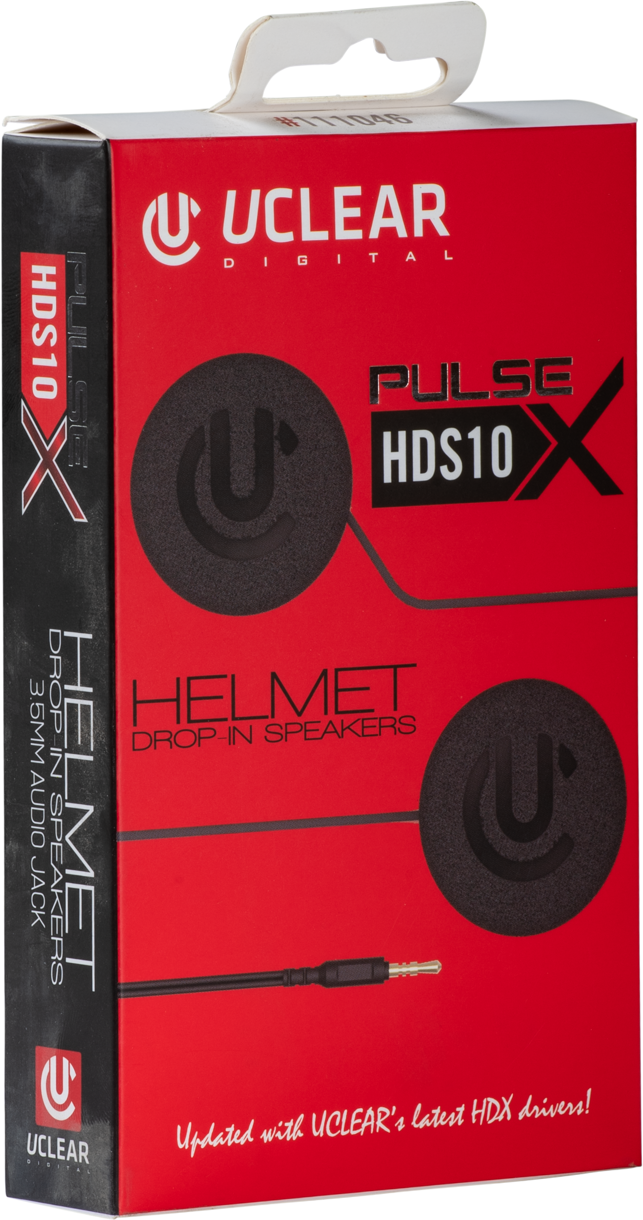 UCLEAR HDS10X Helmet Speakers with 40mm Drivers and 3.5mm Jack