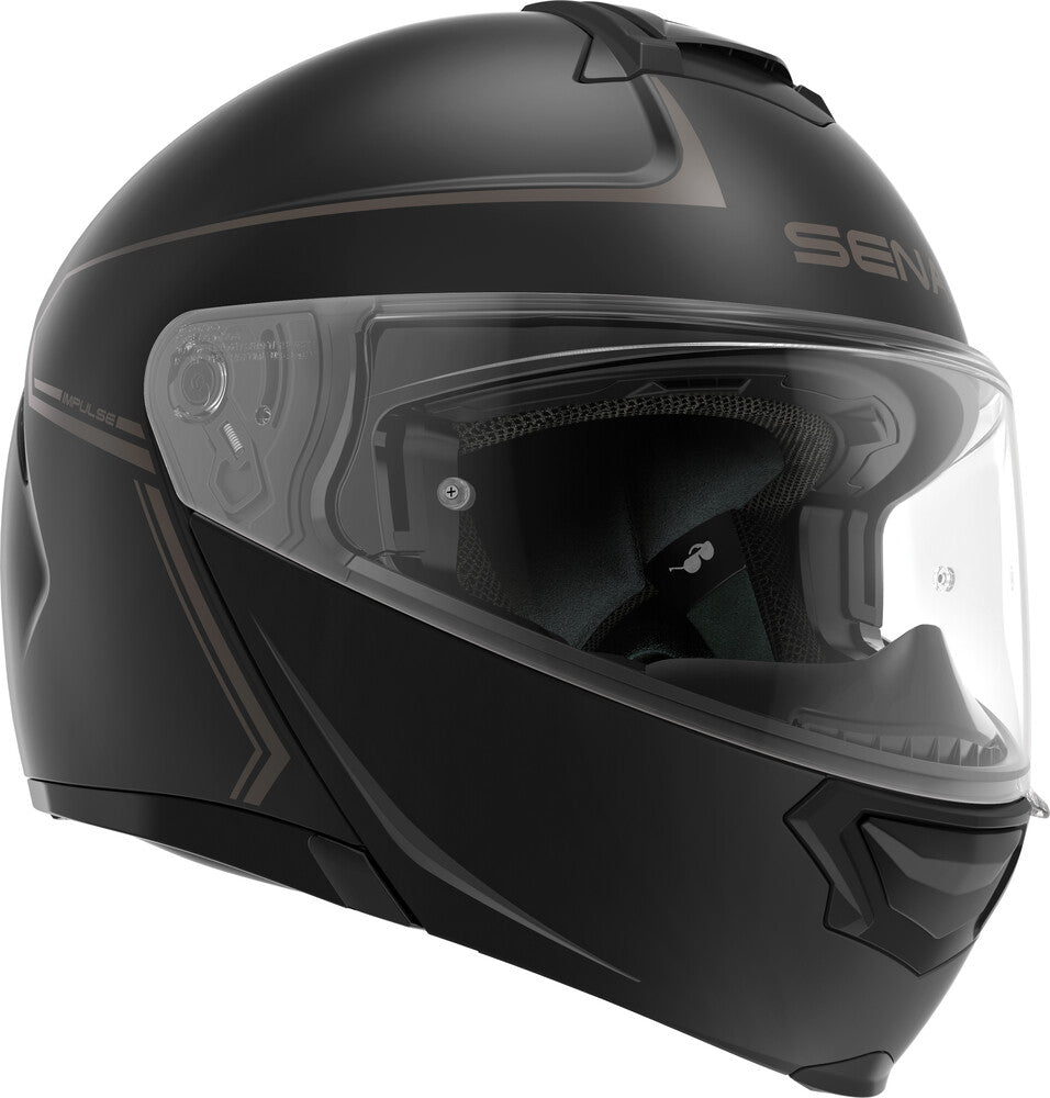 Sena Impulse Modular Helmet w/Mesh Intercom - Matte Black - Md IMPULSE-MB00L1