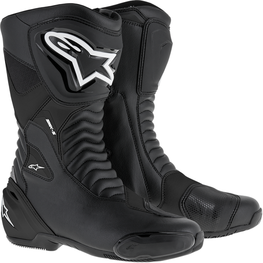 Alpinestars SMX-S Motorcycle Boots - Black, US 13.5 / EU 49, Part Number 2223517-1100-49