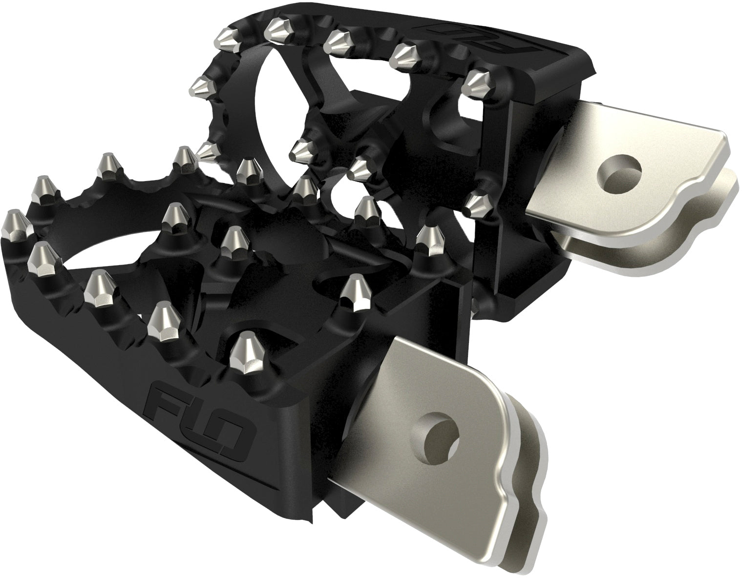 FLO MOTORSPORTS Moto Style Footpeg Set for Harley Davidson Softail 2018 - Black M8