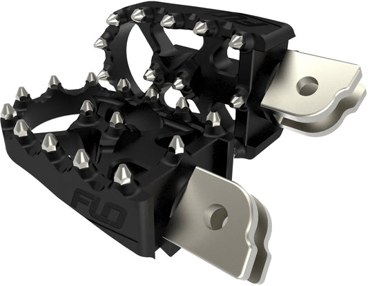 FLO MOTORSPORTS Moto Style Footpeg Set for Harley Davidson Softail 2018 - Black M8