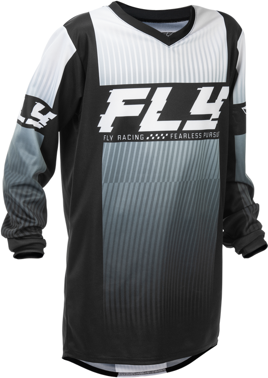 FLY RACING YOUTH F-16 JERSEY BLACK/WHITE YM'YM