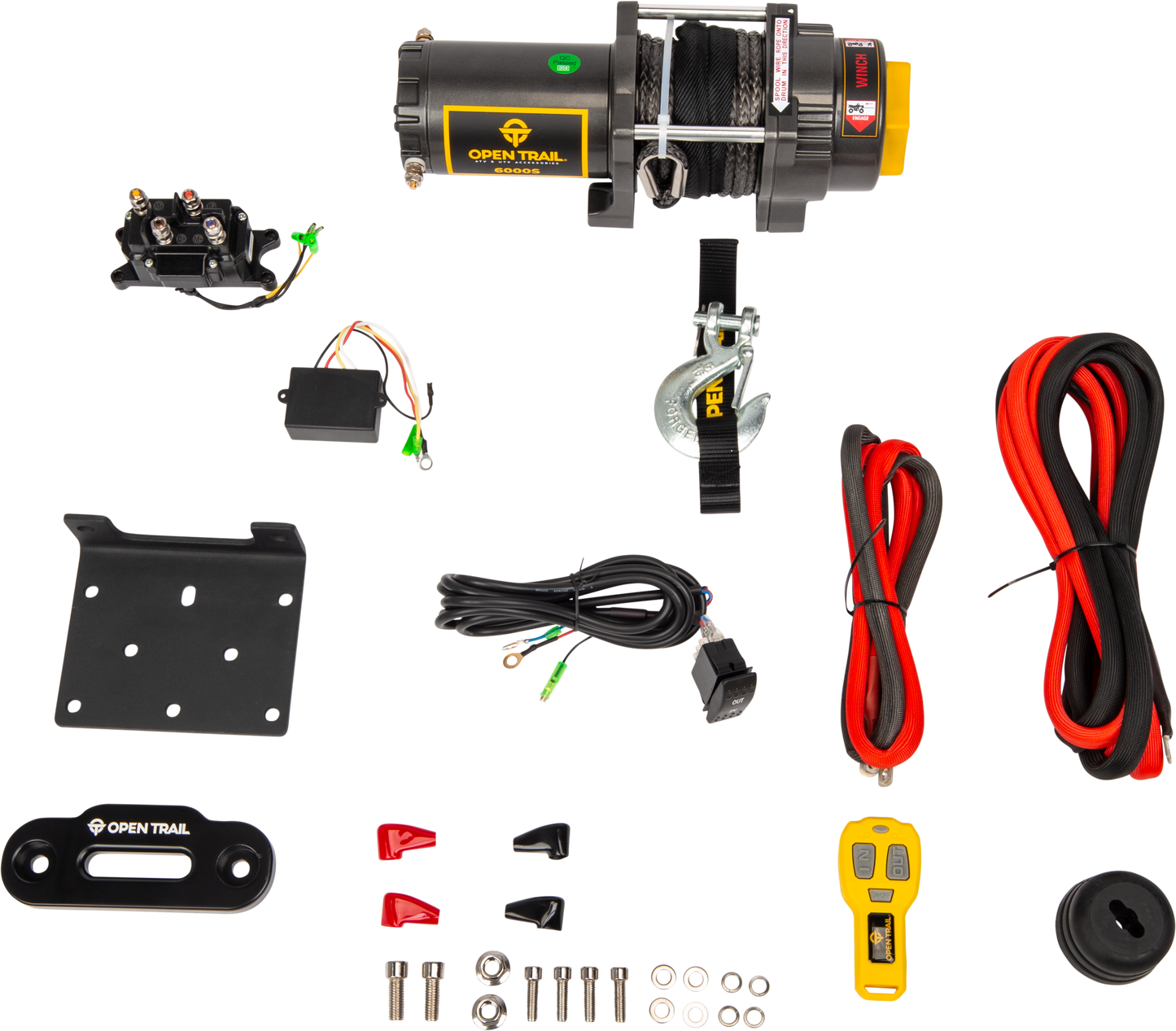 OPEN TRAIL 6000LB WINCH SYNTHETIC ROPE