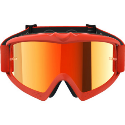 Alpinestars Vision Youth Goggles Corp Orange w Red Mirror Lens