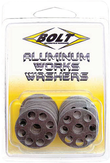 BOLT Aluminum Works Washers 18mm - 10 Pack, Part Number 2009-AWW.18