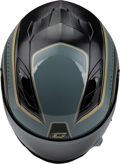 Ff 98 Aftershock Helmet Grey/Metallic Gold 2x