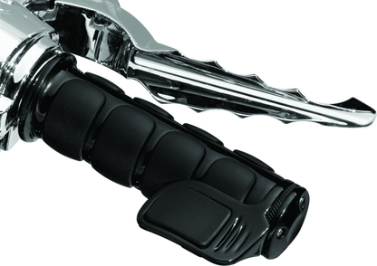 Kuryakyn ISO Grip Universal 7/8 inch Gloss Black for Honda Rebel Models