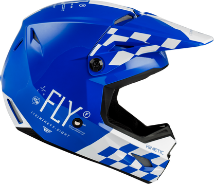 Kinetic Lite Rival Helmet Gloss Blue/White 2x