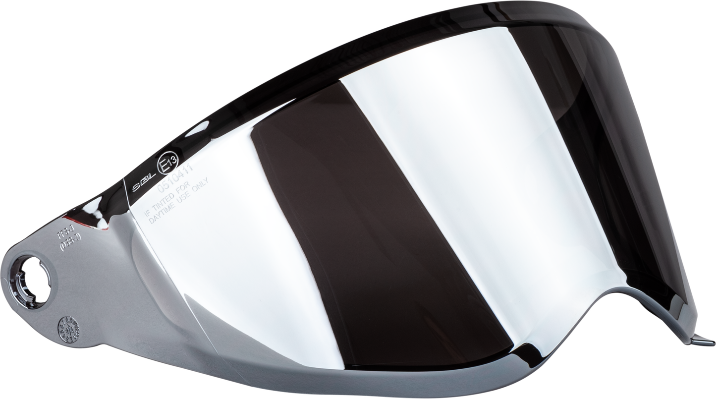 Fly Racing Trekker Helmet Face Shield Silver Iridium - Part F73-88554