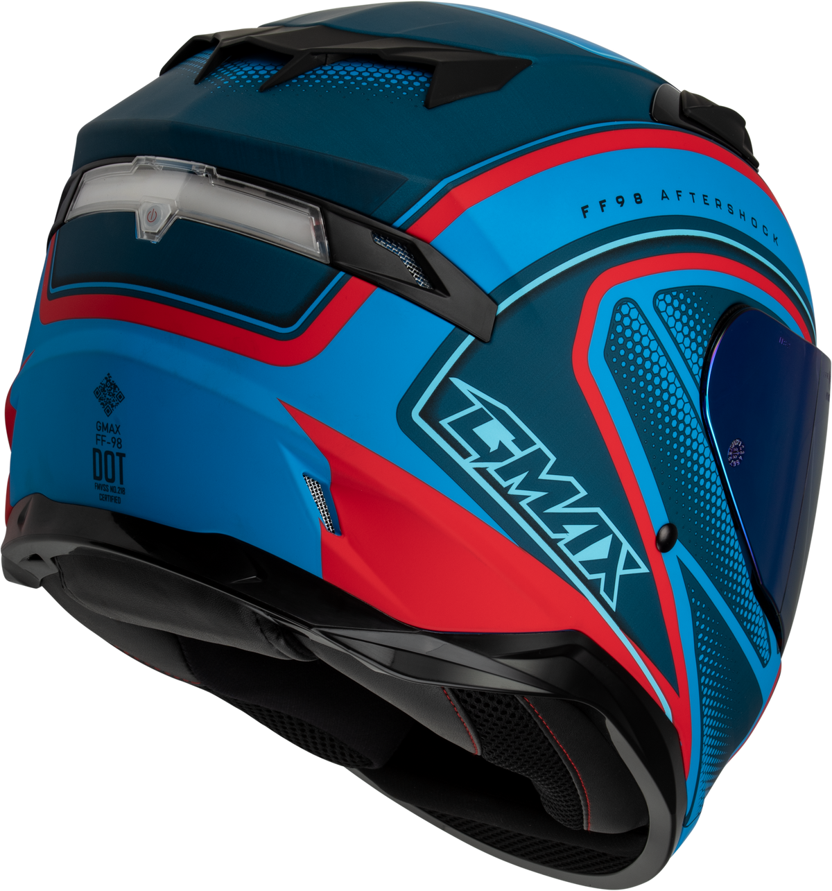 Ff 98 Aftershock Helmet Matte Blue/Red 2x