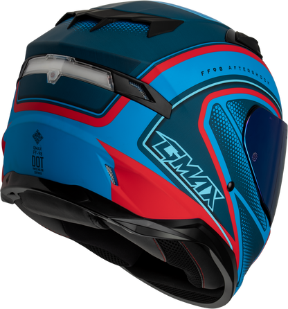 Ff 98 Aftershock Helmet Matte Blue/Red 2x