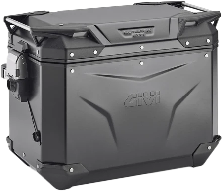 GIVI Outback Evo Smart Case 48L Left Side Black – Durable Aluminum Motorcycle Side Case
