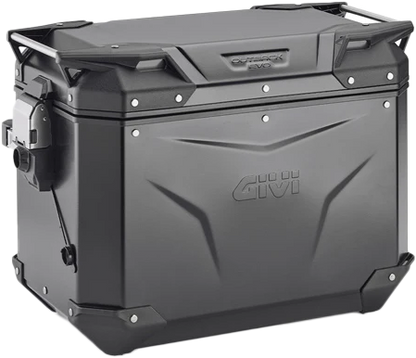 GIVI Outback Evo Smart Case 48L Left Side Black – Durable Aluminum Motorcycle Side Case