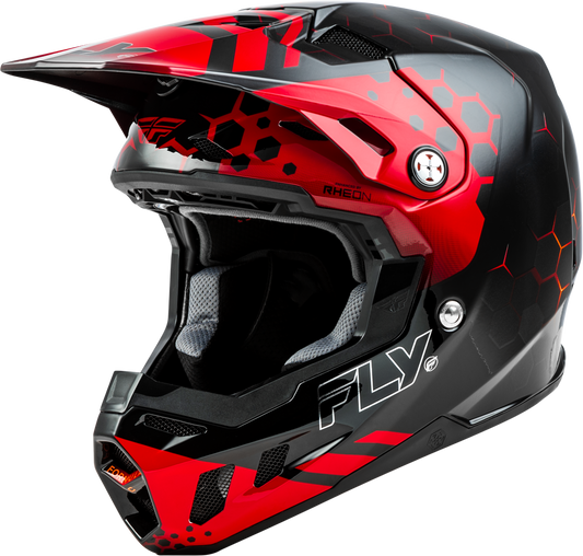 YOUTH FORMULA CC TEKTONIC HELMET BLACK/RED/ORANGE YL