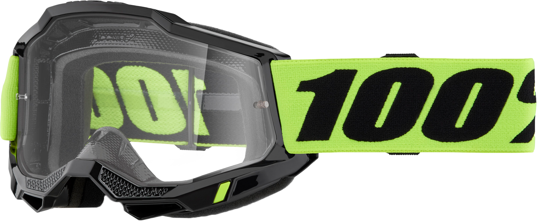 100 Percent Accuri 2 Goggle Neon Yellow Clear Lens - Superior Protection and Visibility