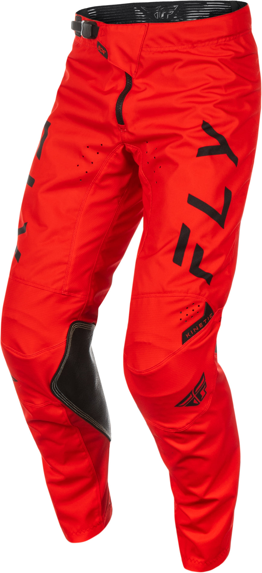Fly Racing Kinetic Center Pants CA/NY Red/Black Size 28 – Durable Ventilated Motorcycle Riding Pants