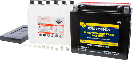 Fire Power CTX19L-BS Maintenance Free Sealed Motorcycle and ATV Battery