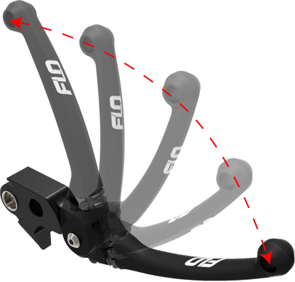 FLO Motorsports Mx Style Lever Set for Harley-Davidson CVO '23-'24 in Black, Part Number HD-813