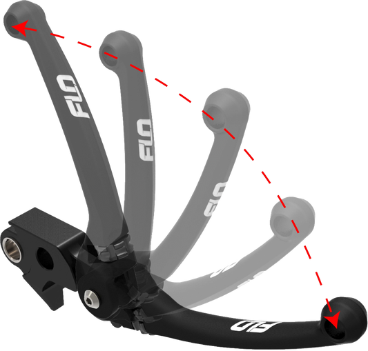 FLO Motorsports Mx Style Lever Set for Harley-Davidson CVO '23-'24 in Black, Part Number HD-813