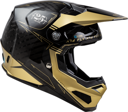 YOUTH FORMULA S CARBON LEGACY HELMET BLACK/GOLD YL