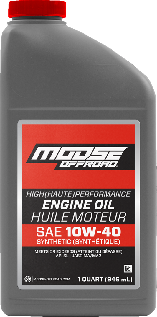 Moose Offroad Synthetic Engine Oil 10W-40 - 1 Quart - Part Number 219380