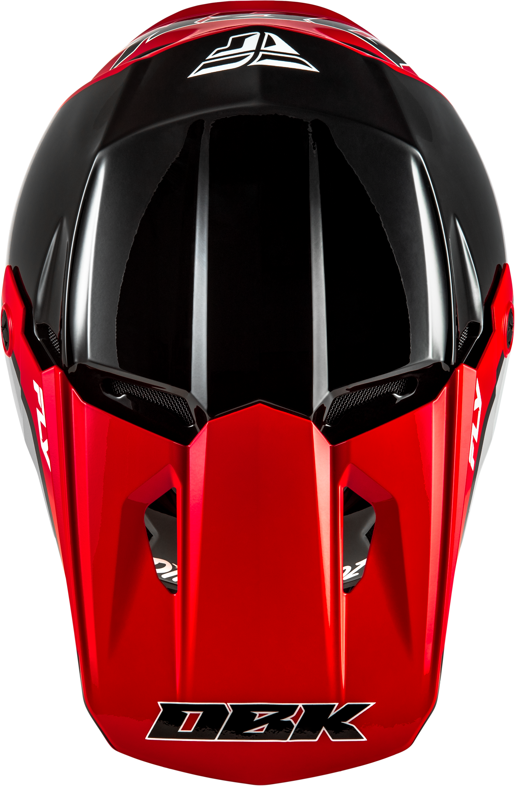 Fly Racing Kinetic DBK Helmet Black/Red/Grey - Part Number 73-86782X, Lightweight Off-Road Motorcycle Helmet with Advanced Ventilation