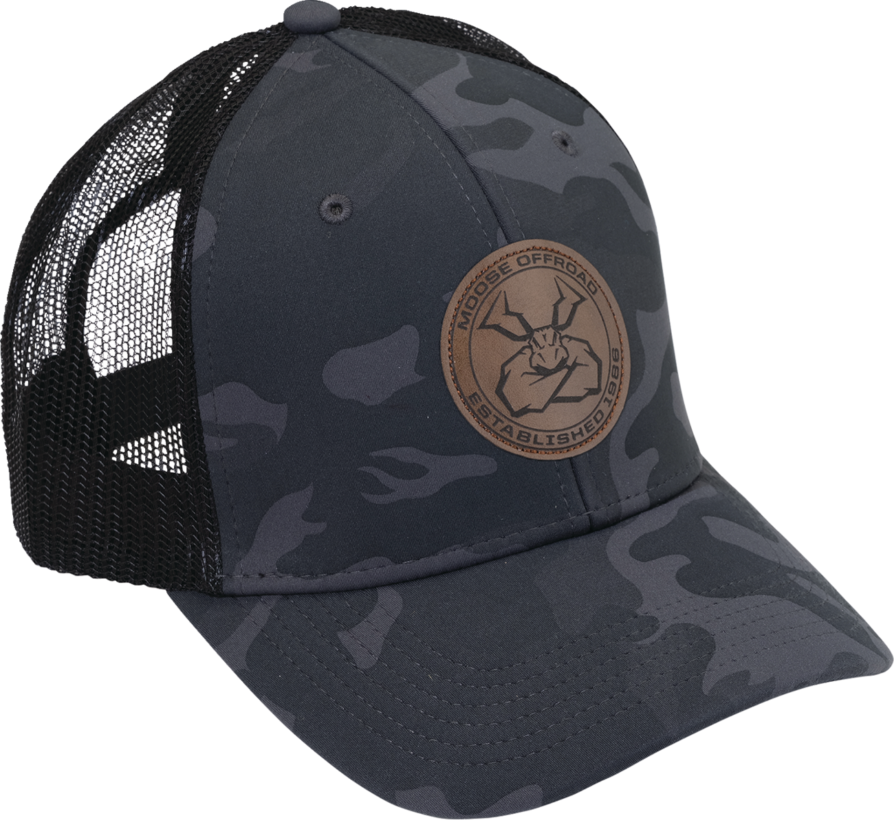 Moose Offroad Black Camo Hat with Permacurve® Technology - S2402837R1