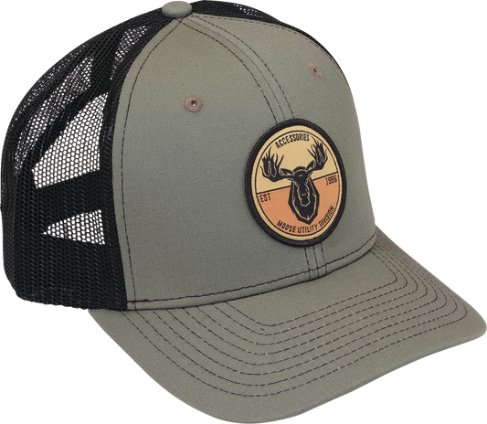 Moose Offroad C2402770 MUD Badge Hat - Olive and Black