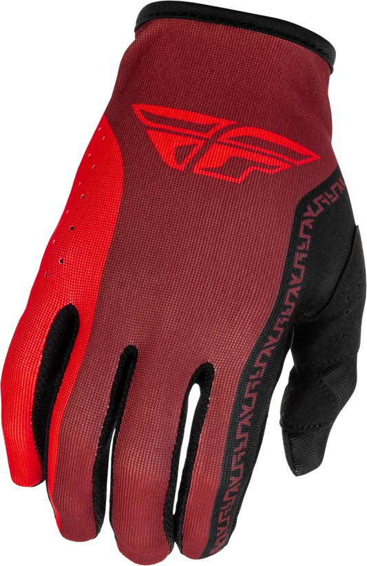 FLY RACING YOUTH LITE GLOVES BLACK/RED YM'YM