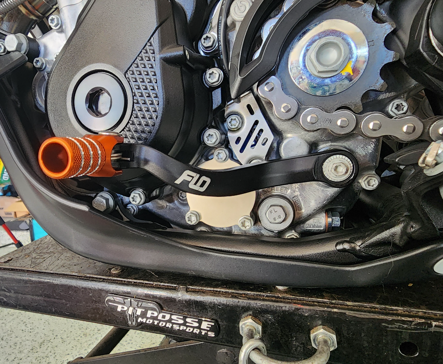 FLO Motorsports KTM Orange Shift Lever SF-795ORG – Precision Machined Aluminum for KTM Models