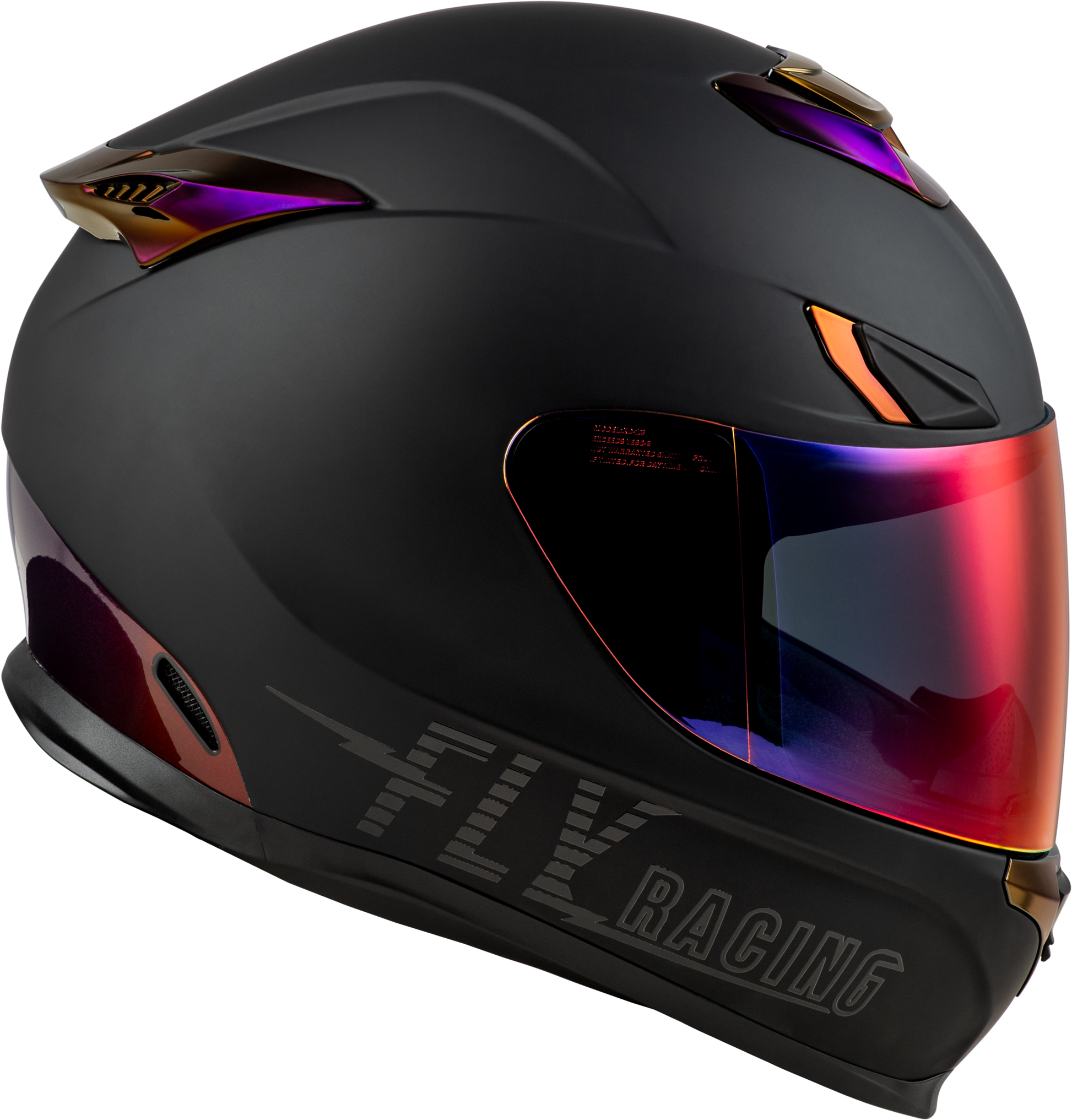Sentinel Recon Helmet Matte Black/Purple Chrome Xs