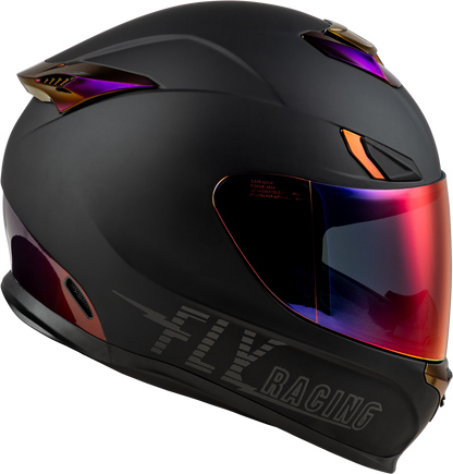Sentinel Recon Helmet Matte Black/Purple Chrome Lg