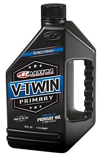 Maxima Racing Oils 40-04901-4PK V-Twin Mineral Primary Oil 32 oz Bottle, 4-Pack