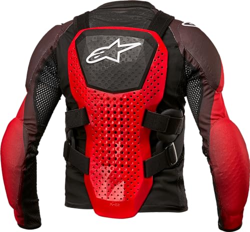 Alpinestars 6546624-123-LXL: Bionic Tech Youth Protection Jacket Blk/Wht/Red Lg/Xl