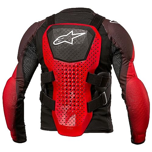 Alpinestars 6546624-123-S/M: Bionic Tech Youth Protection Jacket Blk/Wht/Red Sm/Md