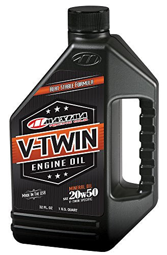 Maxima V-Twin Mineral Oil 20w50 1Qt 30-06901 2-Pack