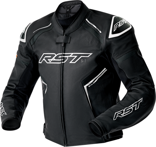 RST S1 D3o Leather Jacket Black and White 2X - Premium Motorcycle Gear