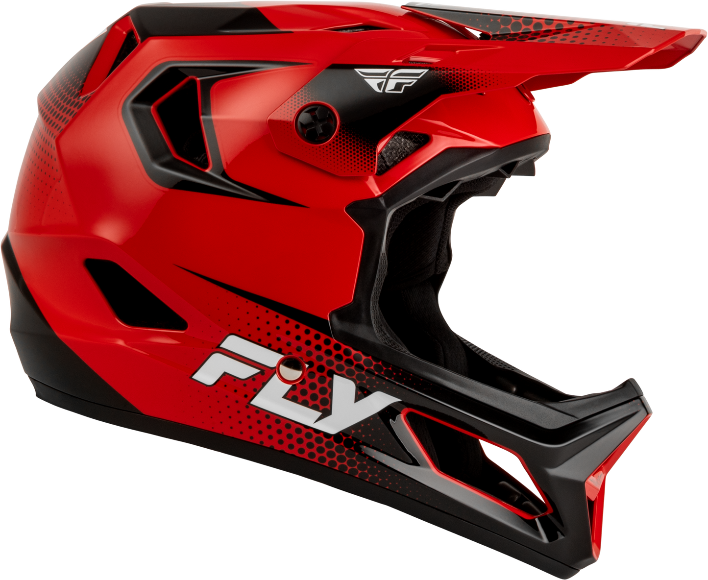 Fly Racing Rayce Sonar Bicycle Helmet Large - Red, Black & White