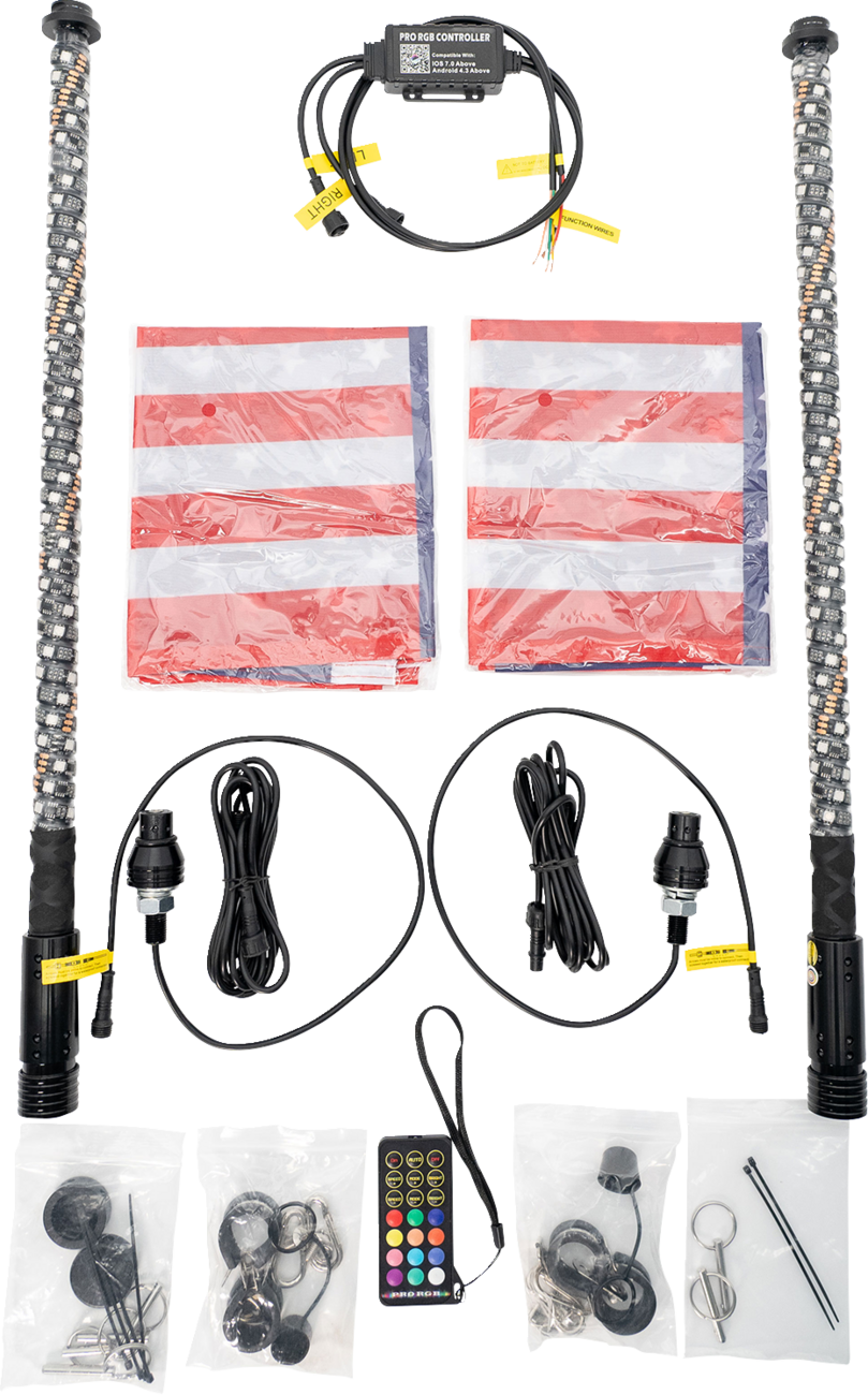 BRITE-LITES 2-Foot Whip Light Kit with Quick Connect - Model BL-WPSKIT2