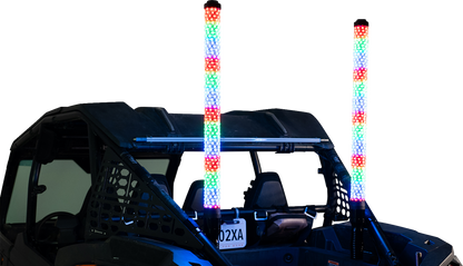 BRITE-LITES Super Chunk 3' Whip Light Pair with Bluetooth Music Sync and Smartphone Control - Part BL-WPCKIT3