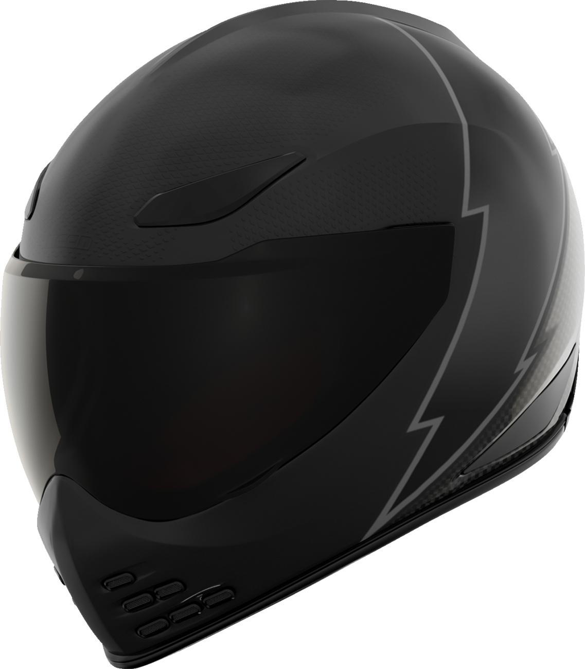 ICON Domain™ Slabtown Black Helmet - Small with Fog-Free Shield and Removable Liner