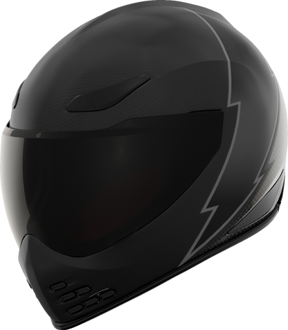 ICON Domain™ Slabtown Black Helmet - Small with Fog-Free Shield and Removable Liner