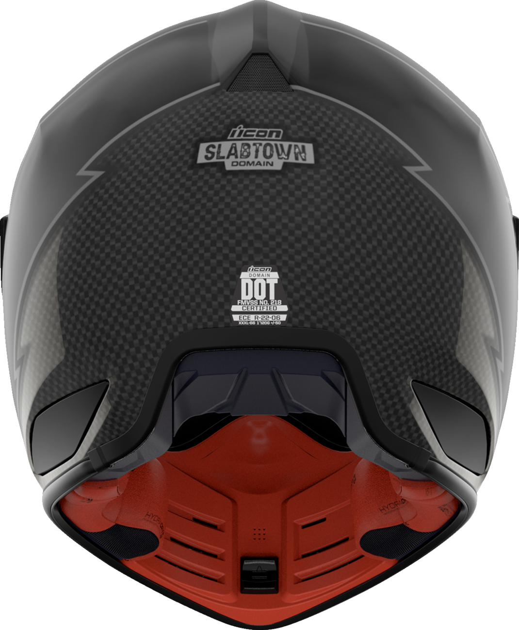 ICON Domain™ Slabtown Black Helmet - Small with Fog-Free Shield and Removable Liner