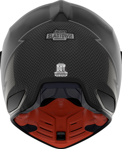 ICON Domain™ Slabtown Black Helmet - Small with Fog-Free Shield and Removable Liner